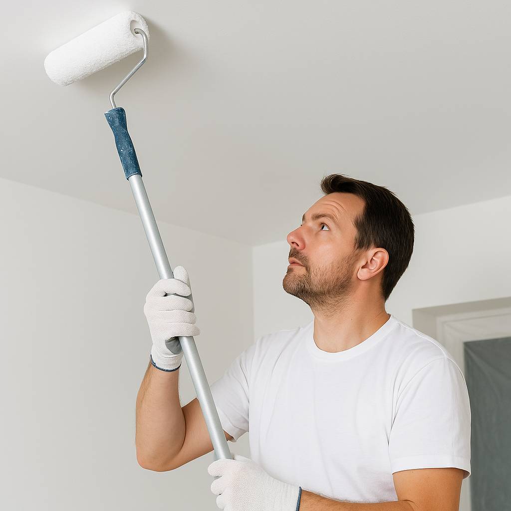 plafond schilderen kosten sauzen of spuiten